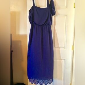 Elegant Blue Sleeveless Jumpsuit